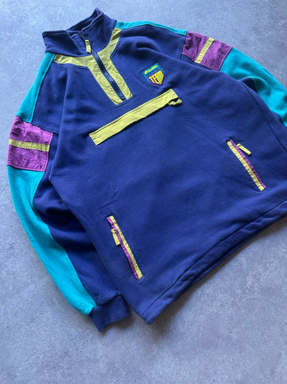 Lotto Felpa con Tascone Vintage Sweatshirt anni 80 Uomo/Donna (M)