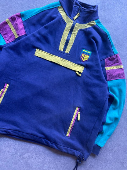 Lotto Felpa con Tascone Vintage Sweatshirt anni 80 Uomo/Donna (M)