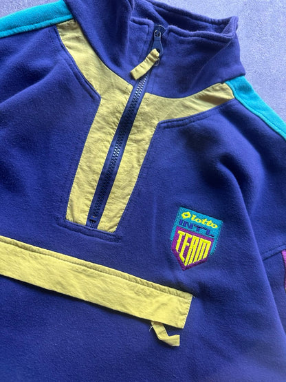 Lotto Felpa con Tascone Vintage Sweatshirt anni 80 Uomo/Donna (M)