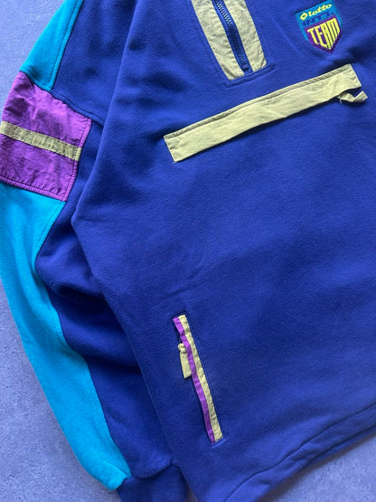 Lotto Felpa con Tascone Vintage Sweatshirt anni 80 Uomo/Donna (M)