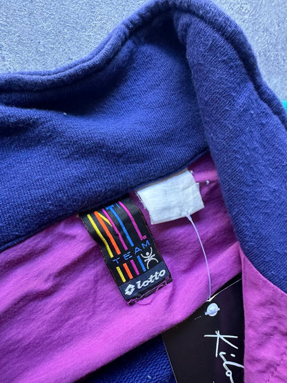 Lotto Felpa con Tascone Vintage Sweatshirt anni 80 Uomo/Donna (M)