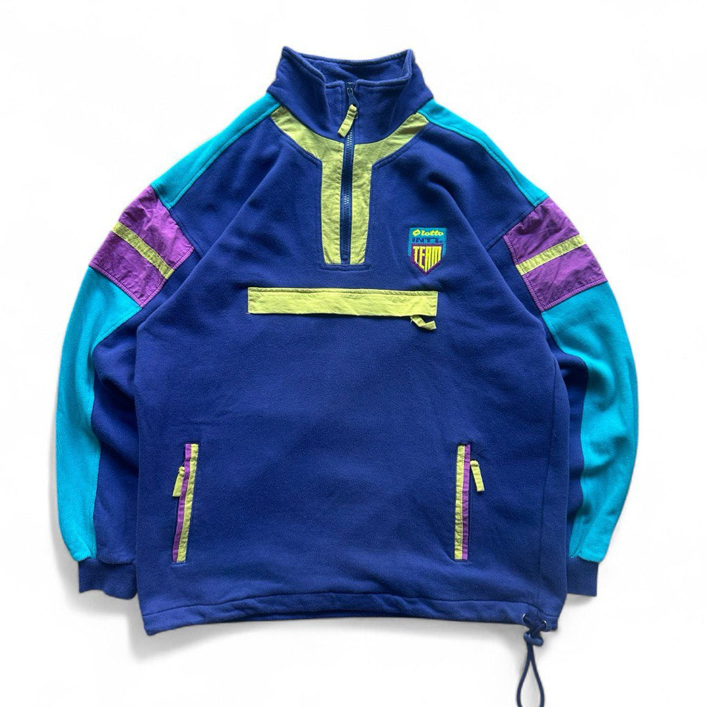 Lotto Felpa con Tascone Vintage Sweatshirt anni 80 Uomo/Donna (M)