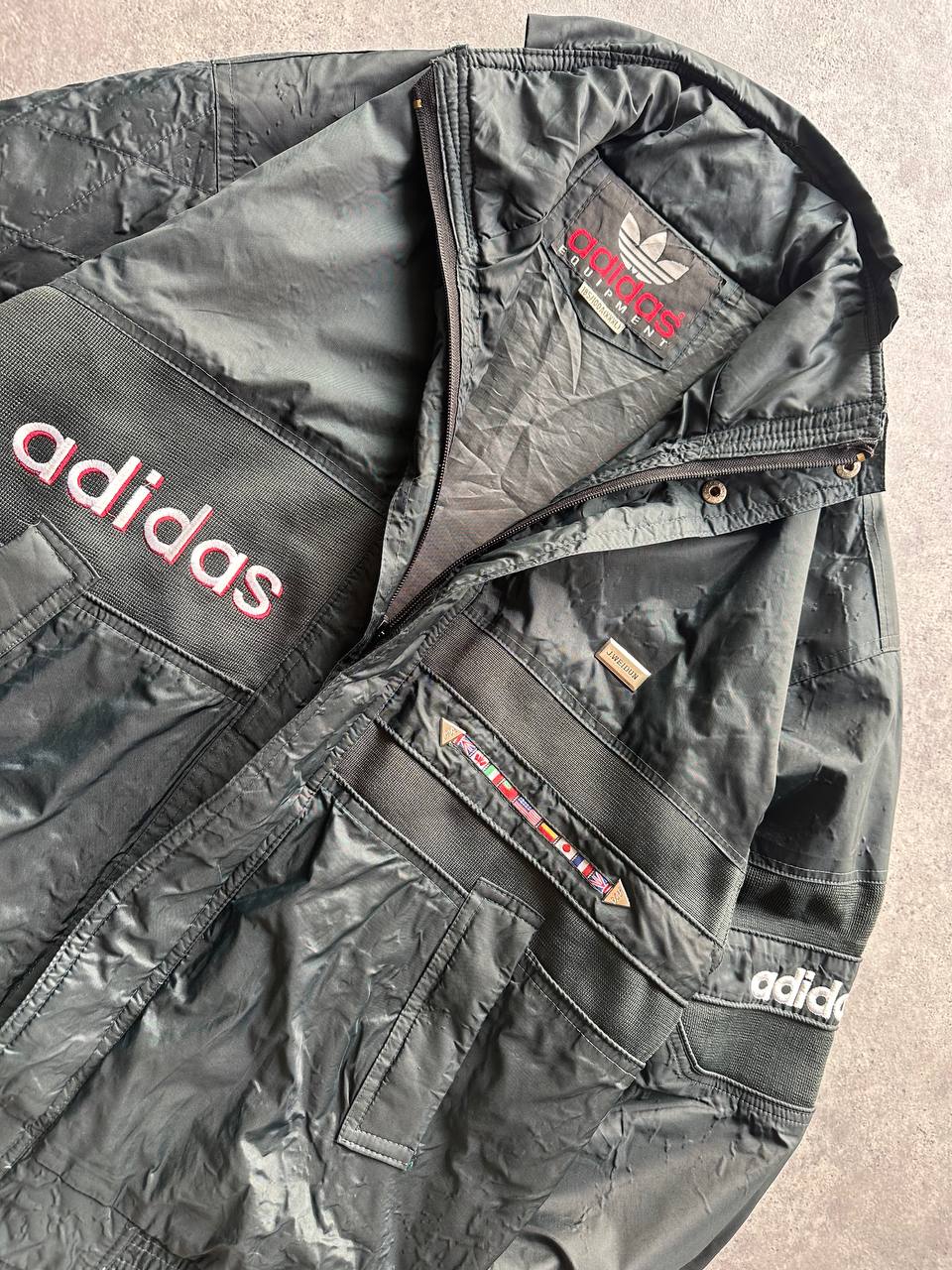 Adidas Equipment Giacca Leggera Big Logo Vintage Jacket anni 90 Uomo/Donna (3XL/XL)