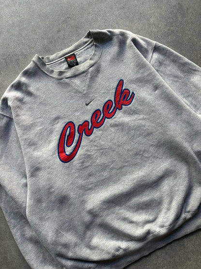 Nike Felpa Anni 90 Vintage Hoodie USA Logo Stampato Uomo (XL)