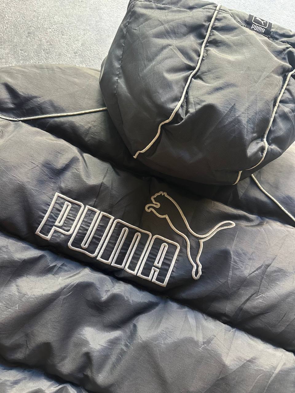 Puma Bomber Big Logo Ricamato Vintage Giubbotto Uomo (M)
