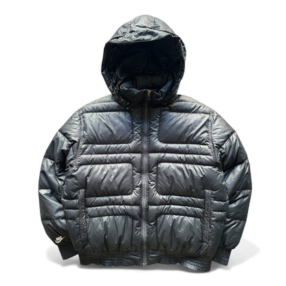 Nike Giubbino Bomber Cappuccio Vintage YK2 Jacket Uomo/Donna (L)