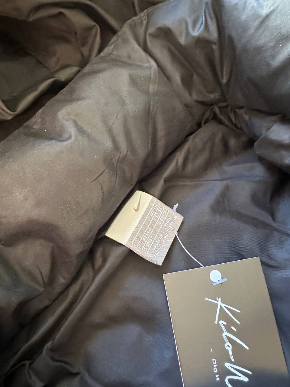 Nike Giubbino Bomber Cappuccio Vintage YK2 Jacket Uomo/Donna (L)