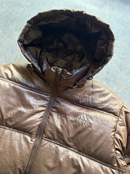 Adidas Giubbino Bomber Cappuccio Vintage YK2 Jacket Uomo/Donna (S/M)