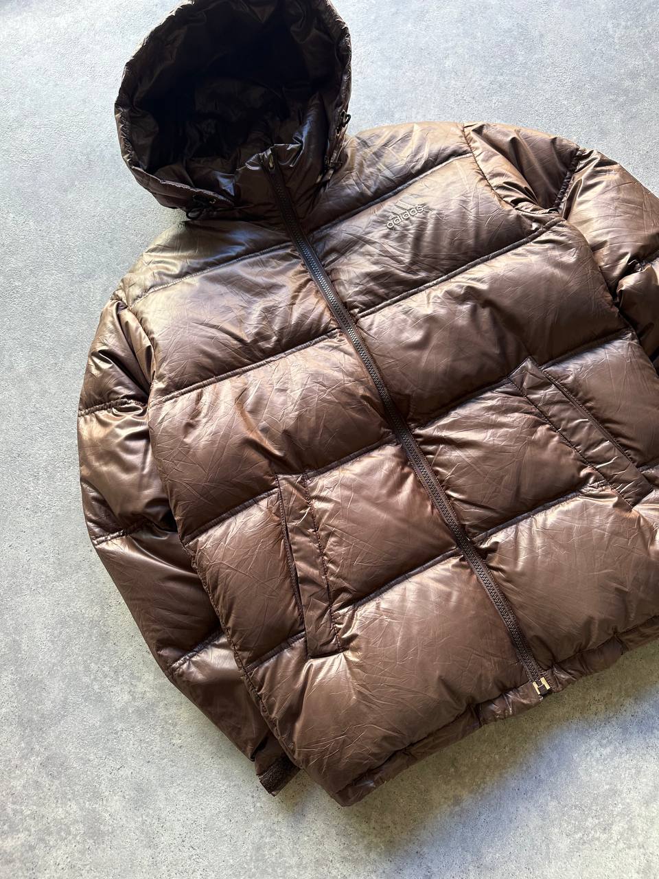 Adidas Giubbino Bomber Cappuccio Vintage YK2 Jacket Uomo/Donna (S/M)