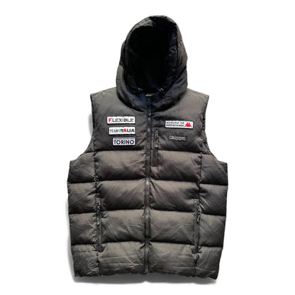 Kappa Smanicato Bomber Cappuccio Gilet Uomo (2XL)