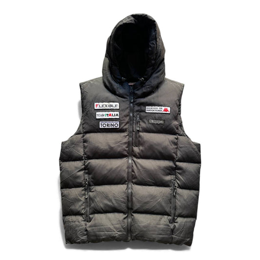 Kappa Smanicato Bomber Cappuccio Gilet Uomo (2XL)