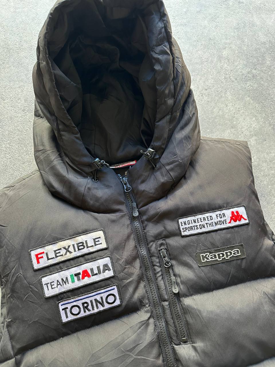 Kappa Smanicato Bomber Cappuccio Gilet Uomo (2XL)
