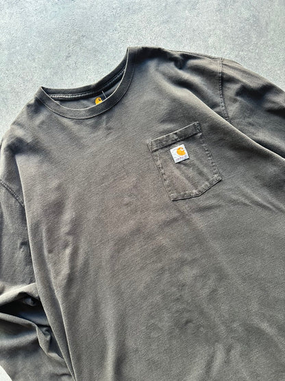 Carhartt T-shirt a Manica Lunga con Taschino Long Shirt USA Uomo (2XL)