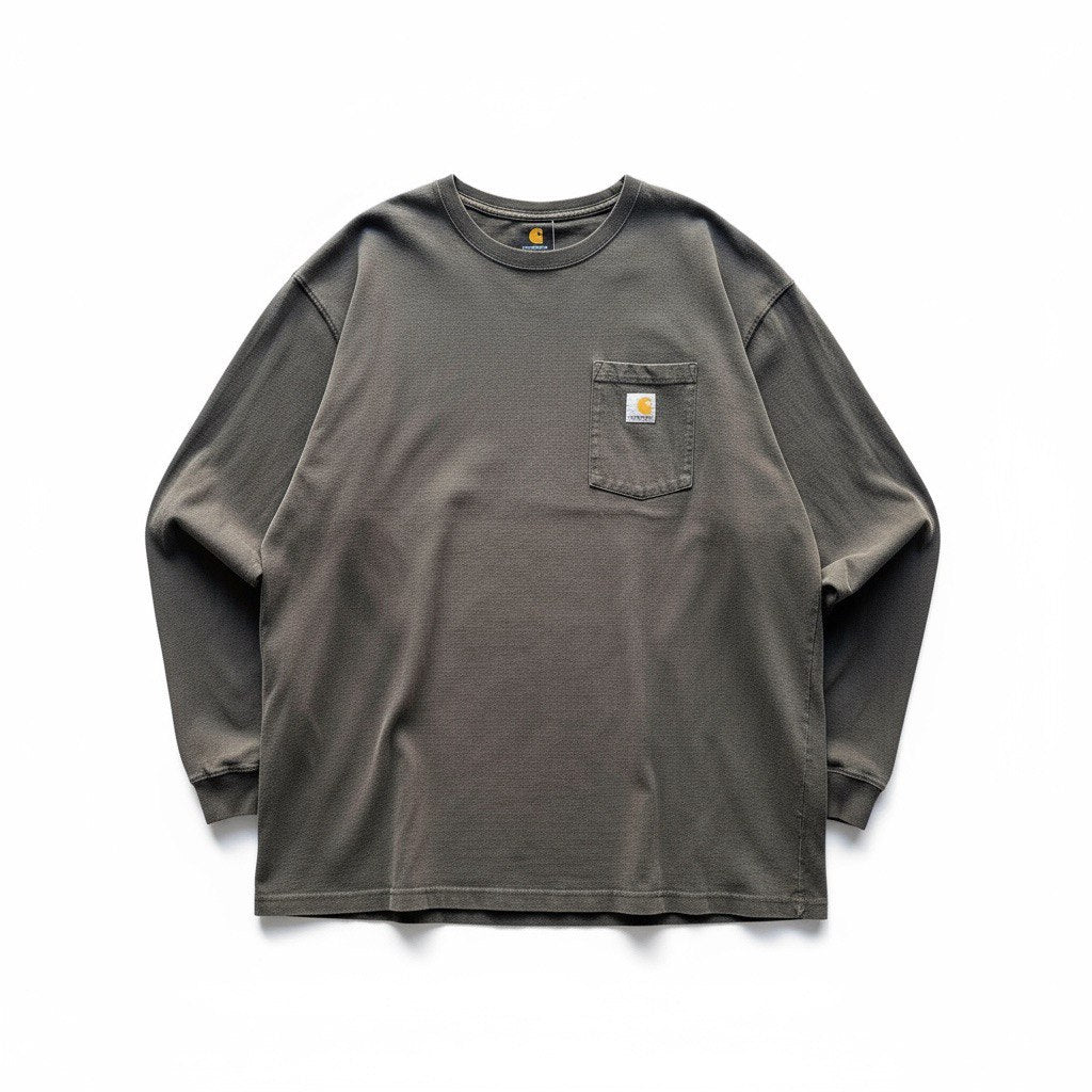 Carhartt T-shirt a Manica Lunga con Taschino Long Shirt USA Uomo (2XL)