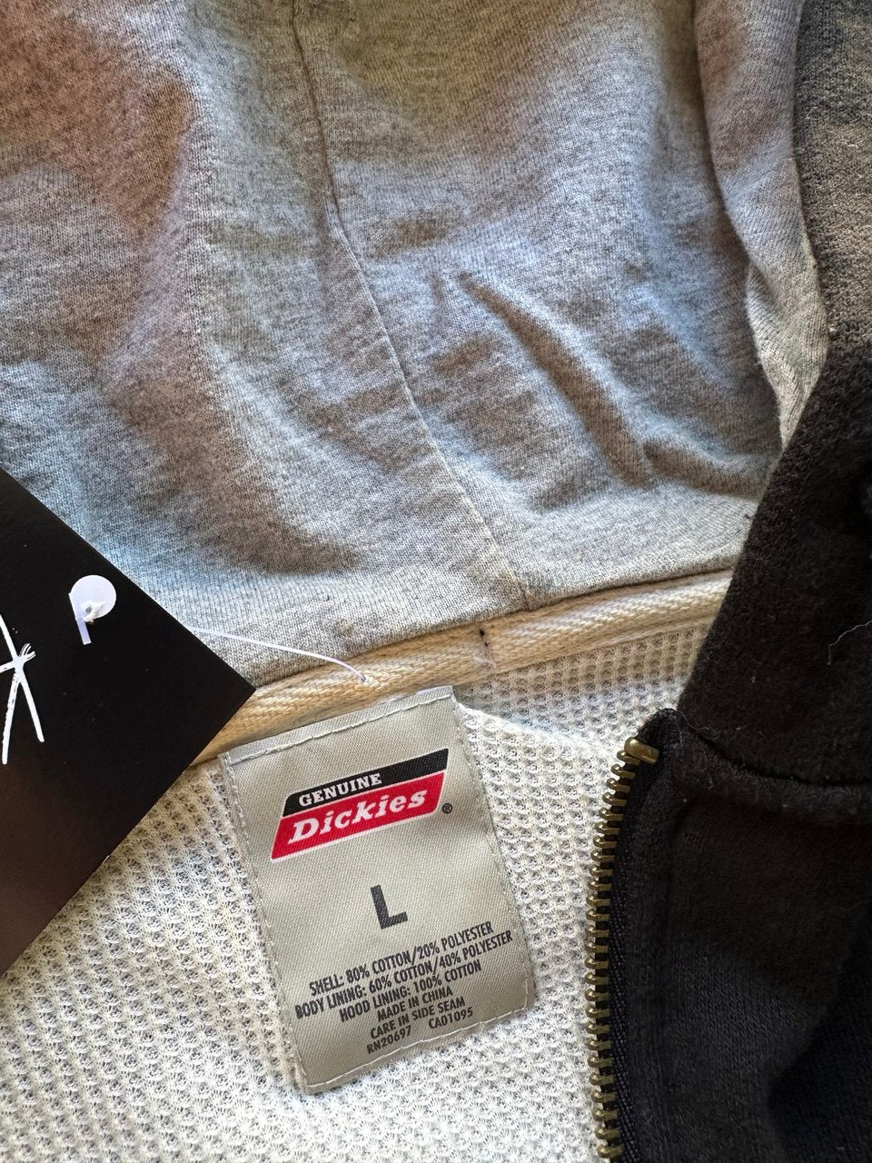 Dickies Felpa con Zip e Cappuccio e Tasca Frontale Hoodie USA Uomo (L)