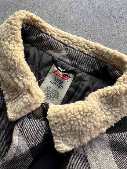 Dickies Giacca Imbottita con Bottoni e Colletto Vintage USA Jacket Uomo (M)