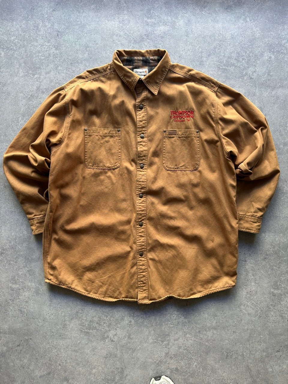 Carhartt Camicia Pesante Imbottita Workwear Vintage USA Uomo (2XL)