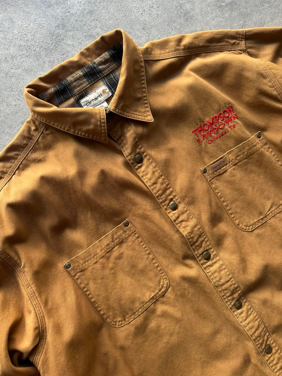 Carhartt Camicia Pesante Imbottita Workwear Vintage USA Uomo (2XL)