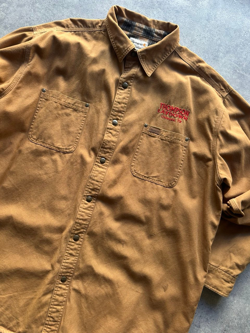 Carhartt Camicia Pesante Imbottita Workwear Vintage USA Uomo (2XL)