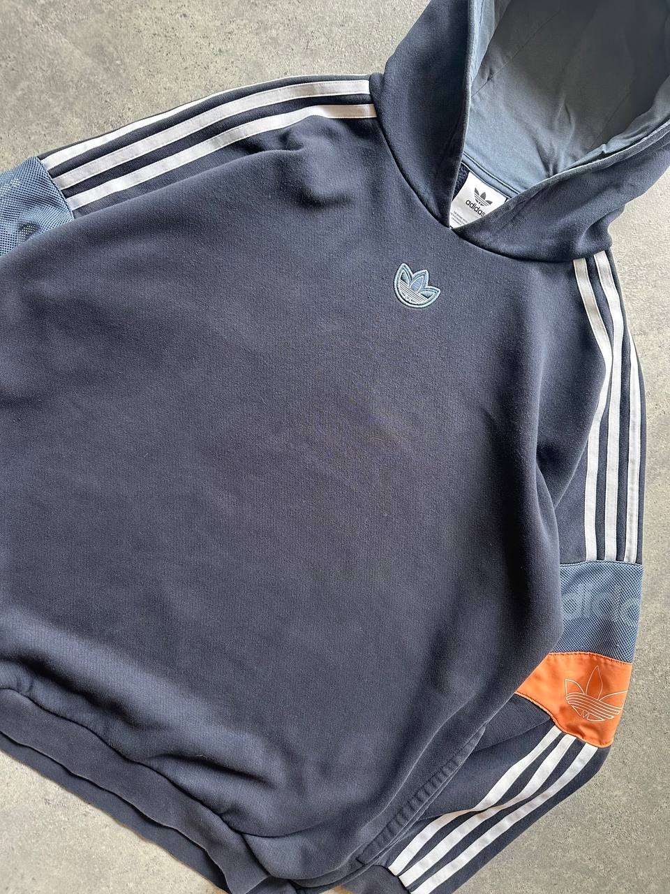 Adidas Felpa Cappuccio Logo Cucito Hoodie Uomo/Donna (M)