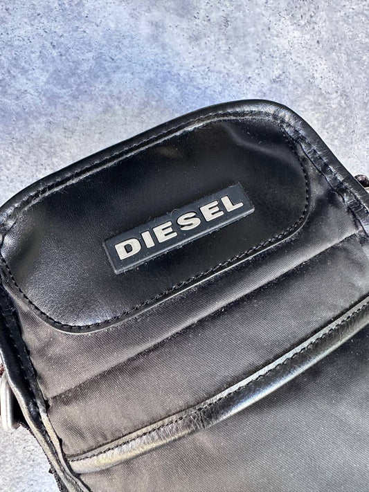 Diesel Tracolla Y2K Black Messenger Bag Uomo (Regolabile)