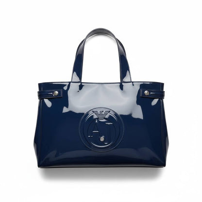 Armani Jeans Borsa Tote in Vernice a Mano Bag Donna (Taglia unica)