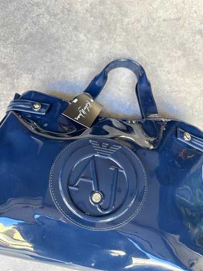Armani Jeans Borsa Tote in Vernice a Mano Bag Donna (Taglia unica)