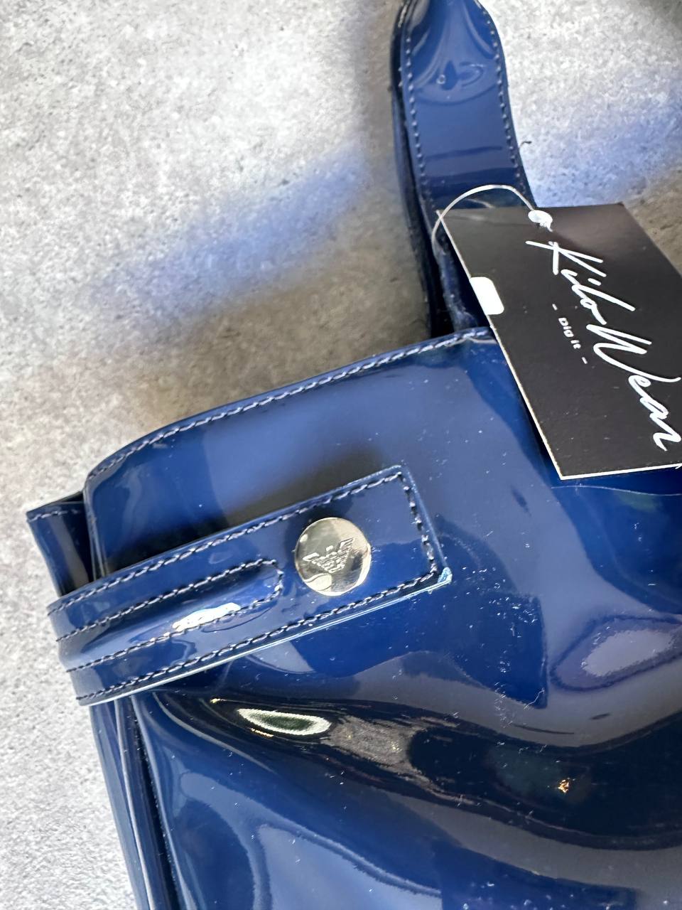 Armani Jeans Borsa Tote in Vernice a Mano Bag Donna (Taglia unica)