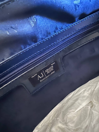 Armani Jeans Borsa Tote in Vernice a Mano Bag Donna (Taglia unica)