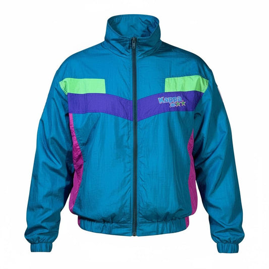 Kappa Giacca Tuta Vintage Track-Top anni '80 Uomo/Donna (M)