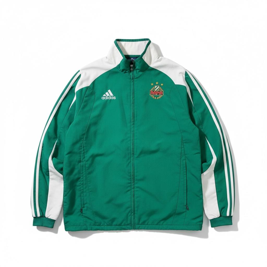 Adidas Giacca Tuta Logo Ricamato Vintage Rapid Vienna Track-Top Uomo (L)