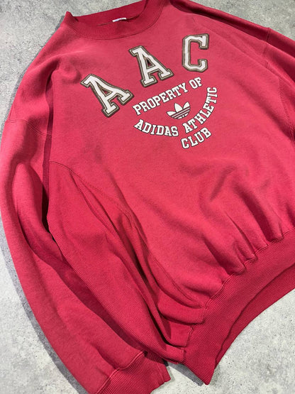 Adidas Felpa Girocollo Big Logo Vintage Sweatshirt Uomo (XL)