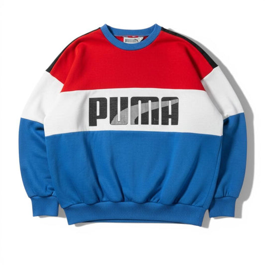 Puma Felpa Girocollo Vintage Big Logo Sweatshirt USA Uomo (M)