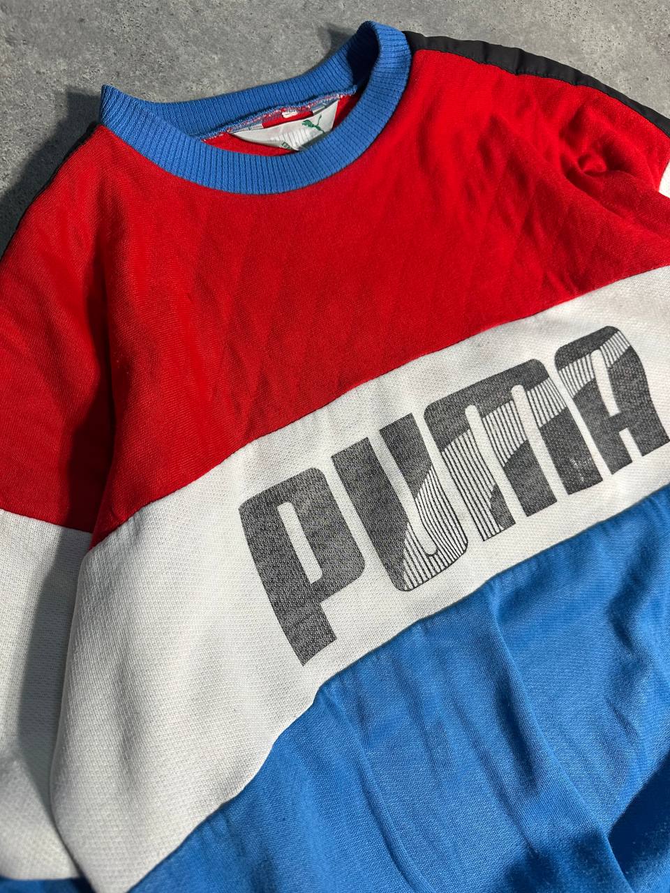 Puma Felpa Girocollo Vintage Big Logo Sweatshirt USA Uomo (M)