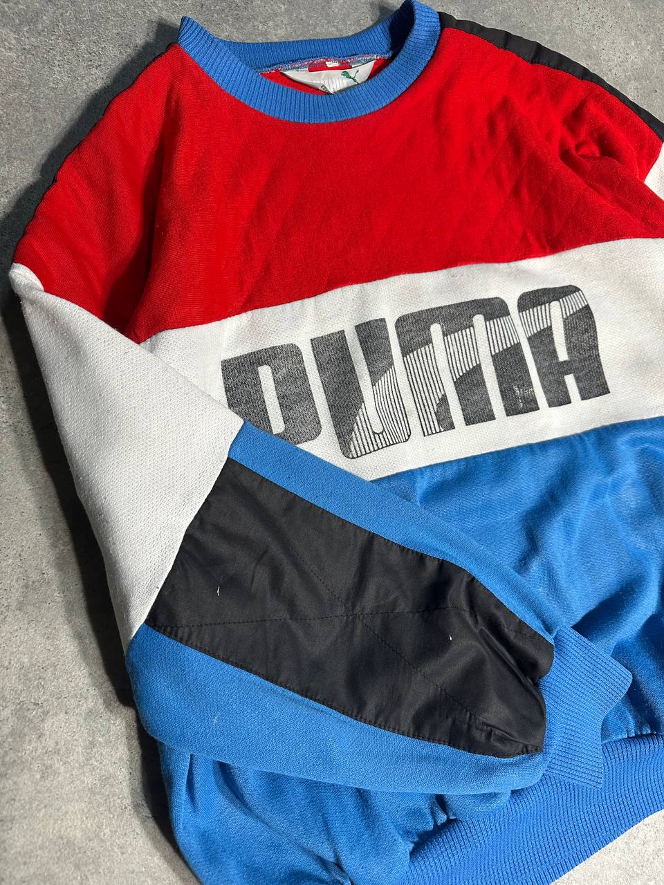 Puma Felpa Girocollo Vintage Big Logo Sweatshirt USA Uomo (M)
