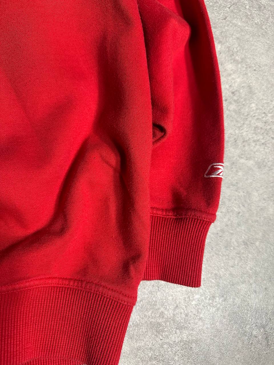 Reebok Felpa Girocollo Big Logo Vintage USA Sweatshirt Uomo (XL)
