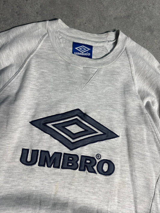 Umbro Felpa Girocollo Big Logo Cucito Sweatshirt Uomo (XL)