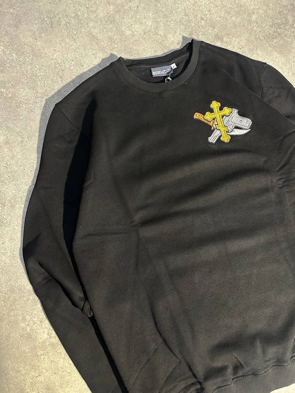 Rebelution Felpa Girocollo Logo Ricamato Sweatshirt Uomo (XL)