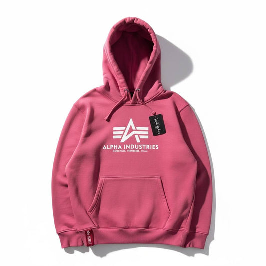 Alpha Industies Felpa con Cappuccio Stampa Hoodie Uomo/Donna (L)