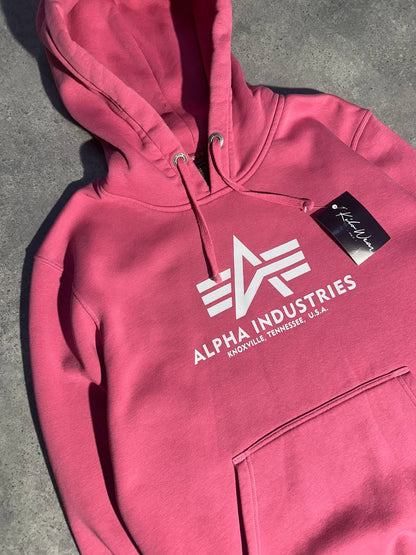 Alpha Industies Felpa con Cappuccio Stampa Hoodie Uomo/Donna (L)