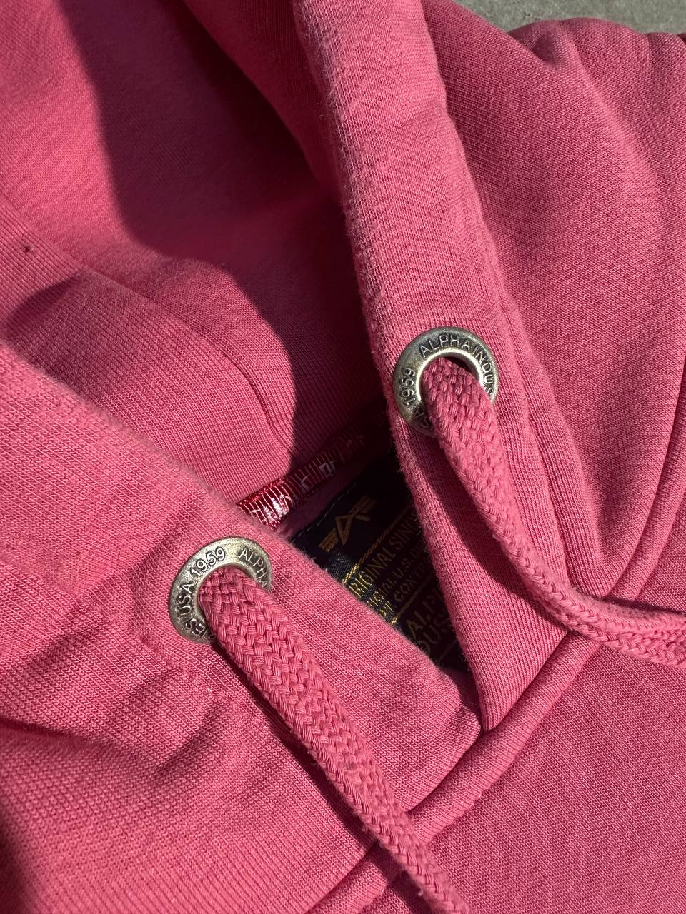 Alpha Industies Felpa con Cappuccio Stampa Hoodie Uomo/Donna (L)