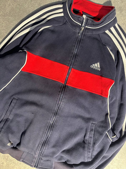 Adidas Felpa Zip Vintage Sweatshirt Uomo (M/L)