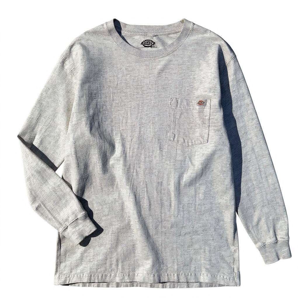 Dickies T-Shirt Maniche Lunghe con Taschino Long Shirt Uomo (L)