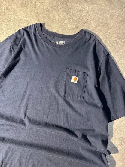 Carhartt T-shirt con Taschino e logo Ricamato USA Uomo (2XL)