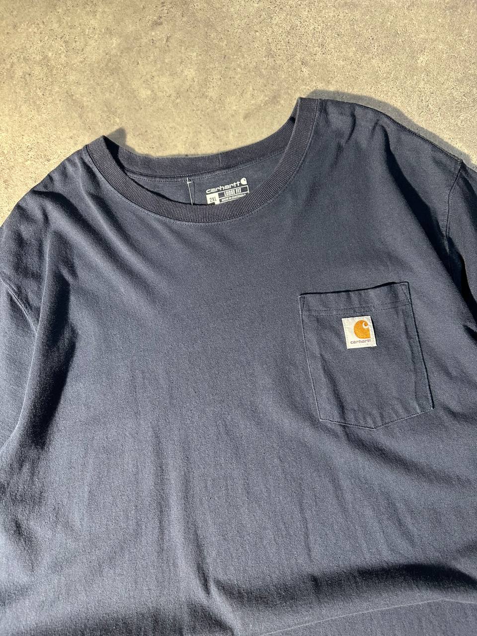 Carhartt T-shirt con Taschino e logo Ricamato USA Uomo (2XL)