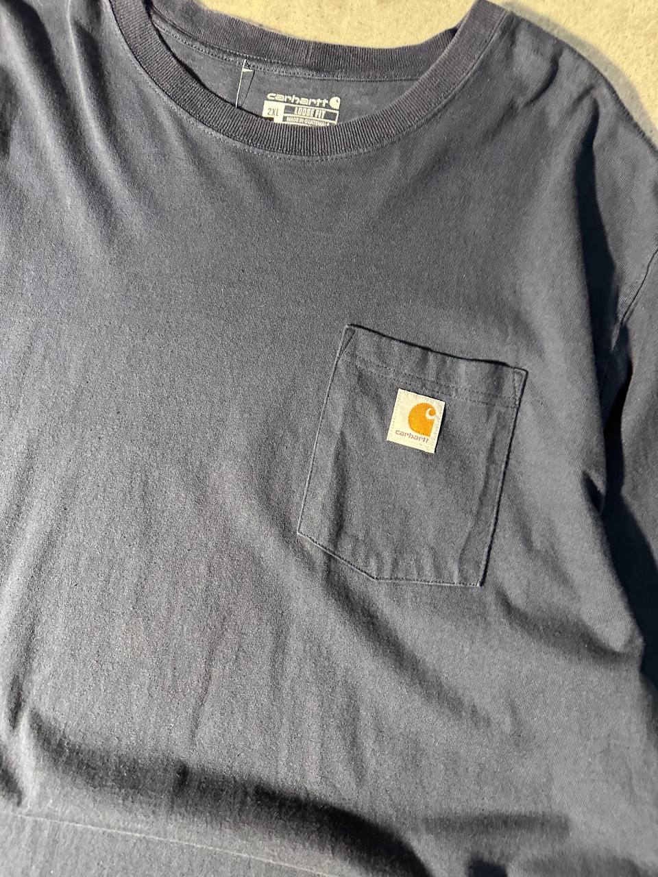 Carhartt T-shirt con Taschino e logo Ricamato USA Uomo (2XL)