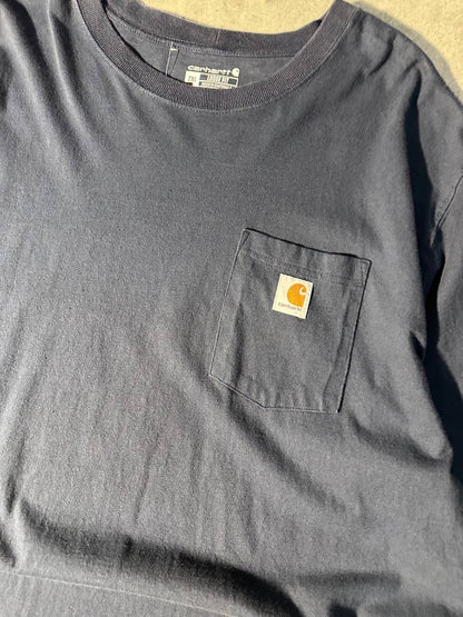 Carhartt T-shirt con Taschino e logo Ricamato USA Uomo (2XL)