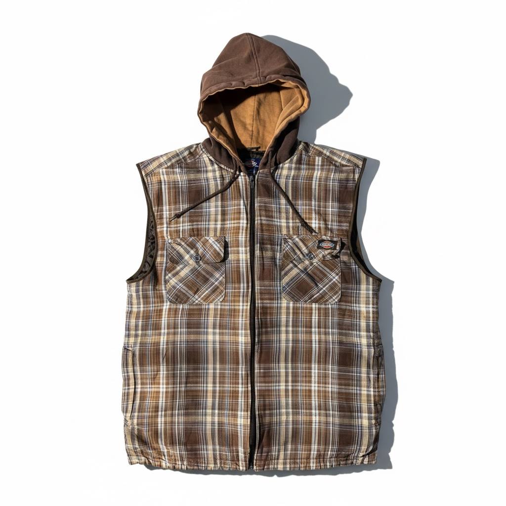 Dickies Smanicato Imbottito con Cappuccio Vintage USA Uomo (M)