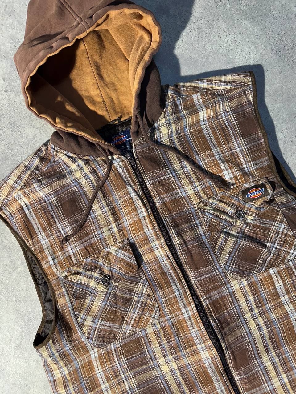 Dickies Smanicato Imbottito con Cappuccio Vintage USA Uomo (M)