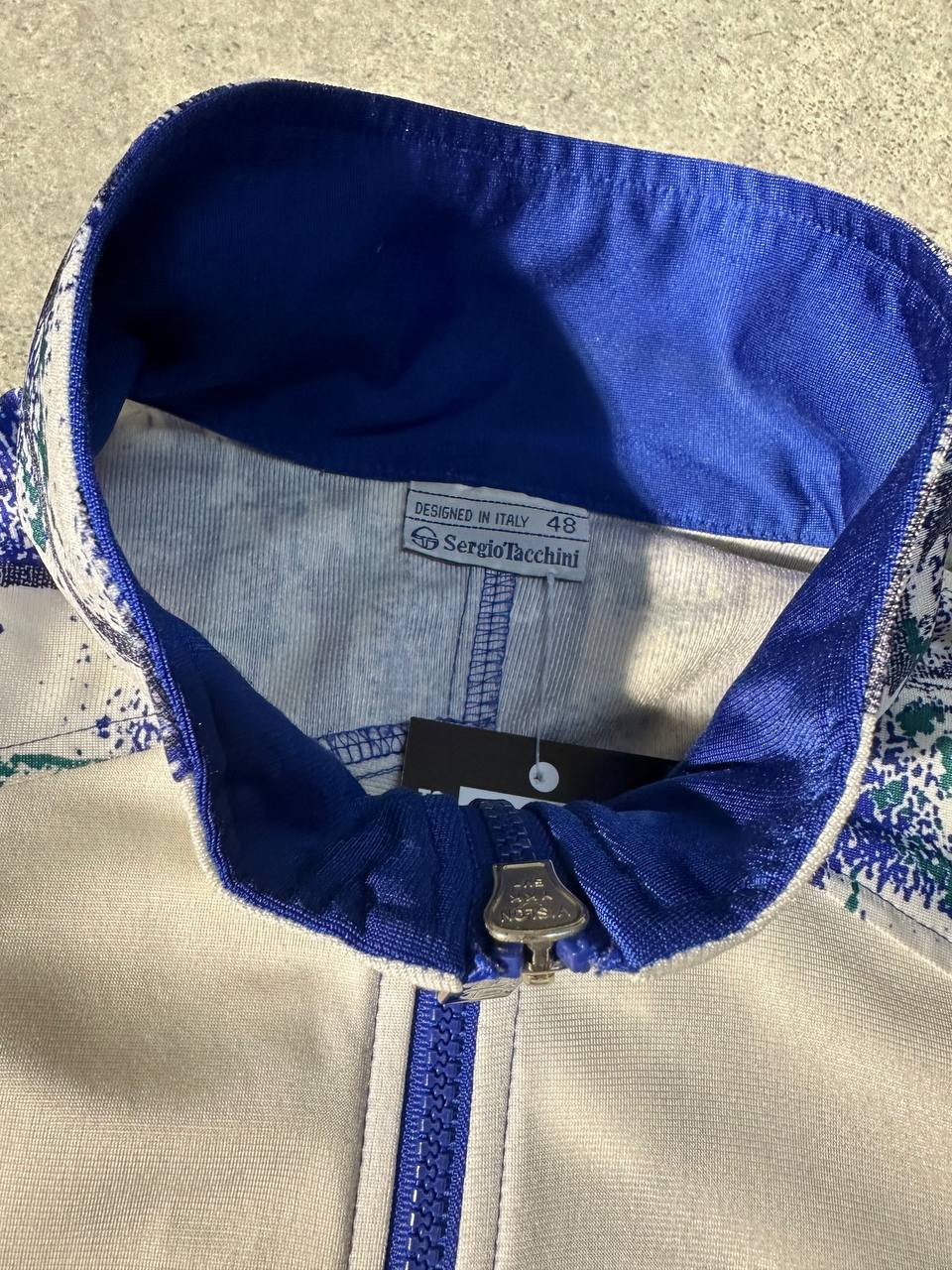 Sergio Tacchini Track-Top Giacca Tuta Vintage Logo Cucito Uomo (L)